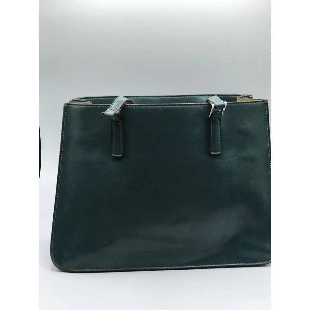 MONDANI New York Faux‎ Leather Handbag Tote Zip Top Teal Blue